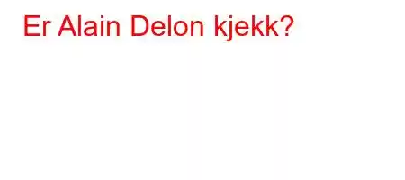 Er Alain Delon kjekk