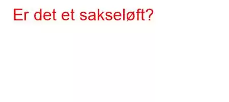 Er det et sakseløft