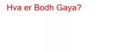 Hva er Bodh Gaya?