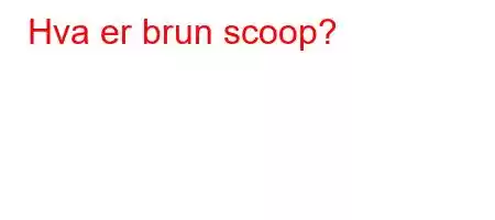 Hva er brun scoop