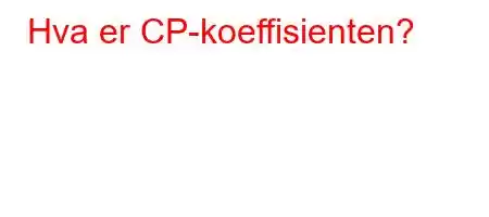 Hva er CP-koeffisienten