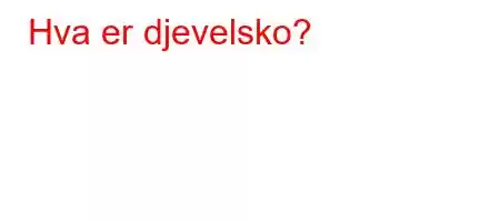 Hva er djevelsko?