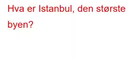 Hva er Istanbul, den største byen?