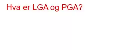 Hva er LGA og PGA