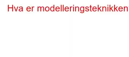 Hva er modelleringsteknikken?