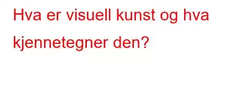 Hva er visuell kunst og hva kjennetegner den