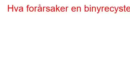 Hva forårsaker en binyrecyste?