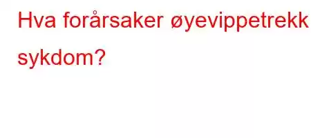 Hva forårsaker øyevippetrekk sykdom?