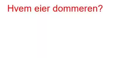 Hvem eier dommeren?