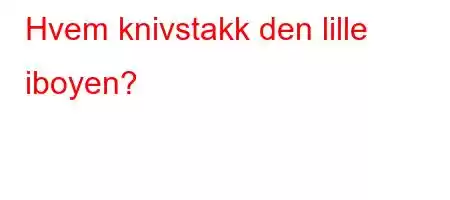 Hvem knivstakk den lille iboyen?