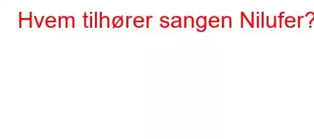 Hvem tilhører sangen Nilufer