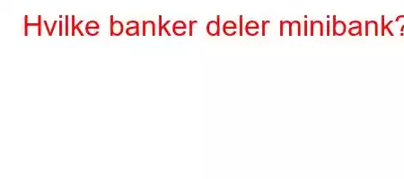 Hvilke banker deler minibank?