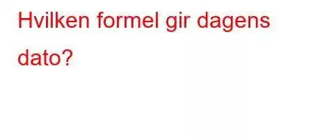 Hvilken formel gir dagens dato?