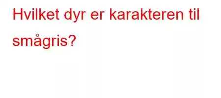 Hvilket dyr er karakteren til smågris