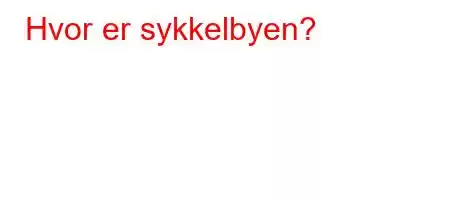 Hvor er sykkelbyen?