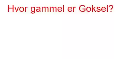 Hvor gammel er Goksel?