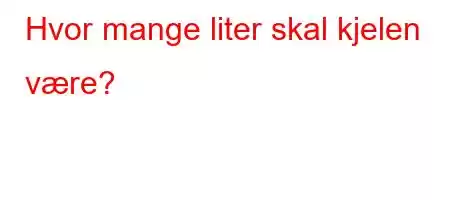 Hvor mange liter skal kjelen være?