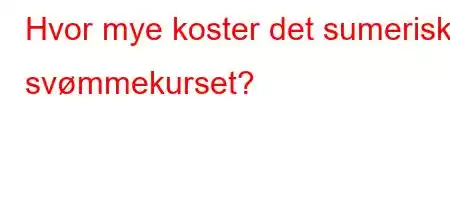 Hvor mye koster det sumeriske svømmekurset?