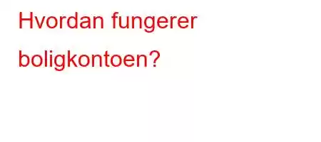 Hvordan fungerer boligkontoen